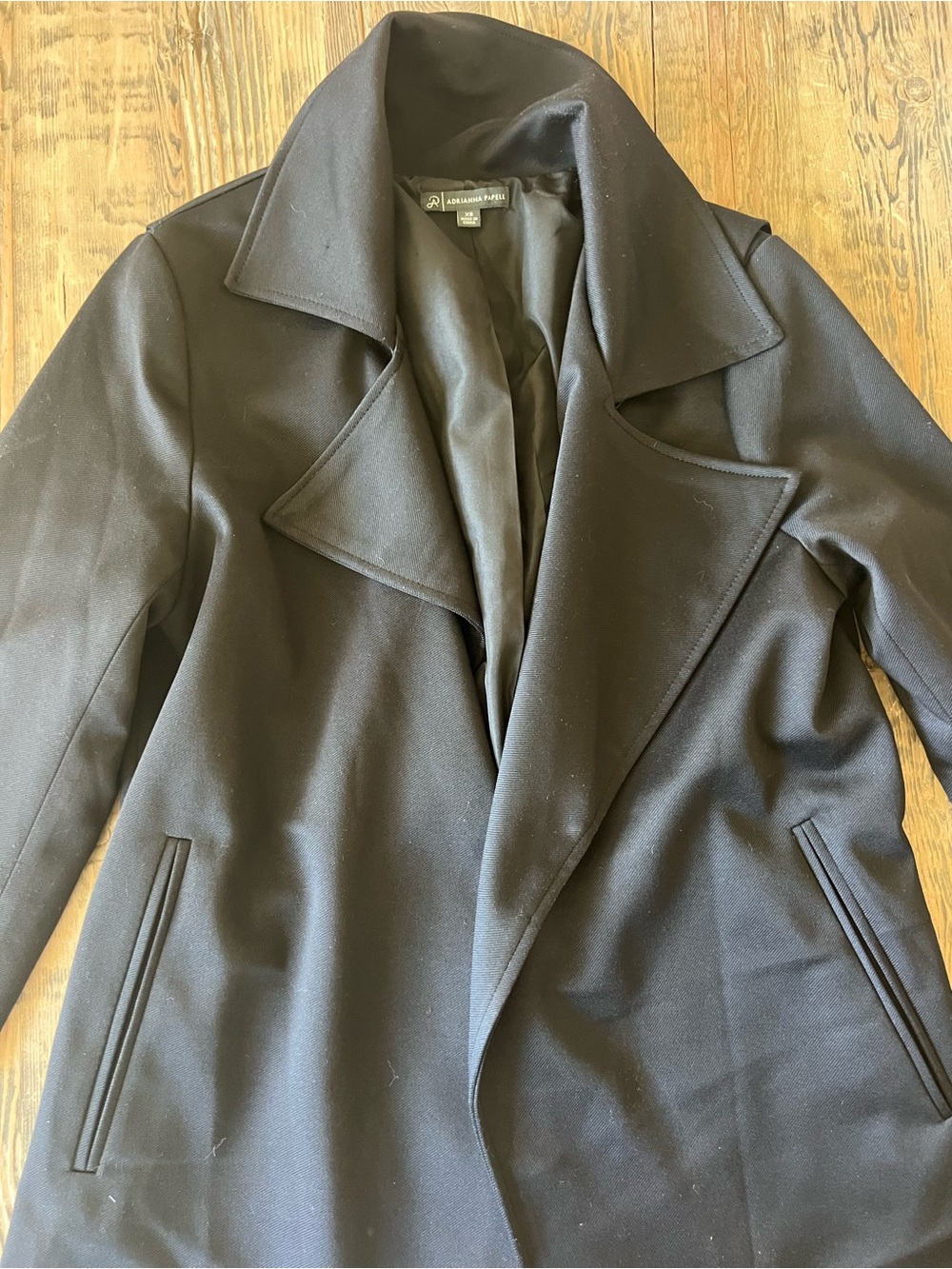 Adrianna Papell Black Women’s Tailored Coat XS
